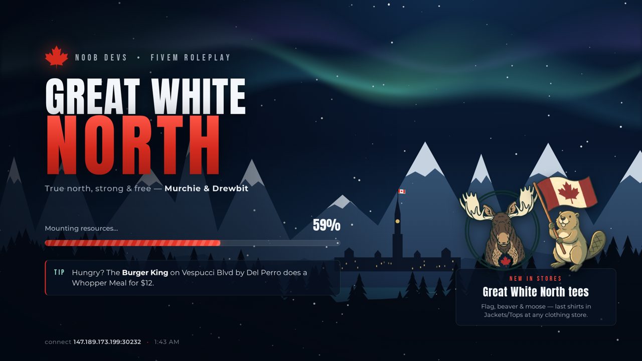 The Great White North server artwork